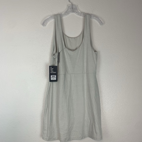 Etonic Dress Womens Large Active Front Slit Built-in Bodysuit Gray Performance L - Picture 3 of 9